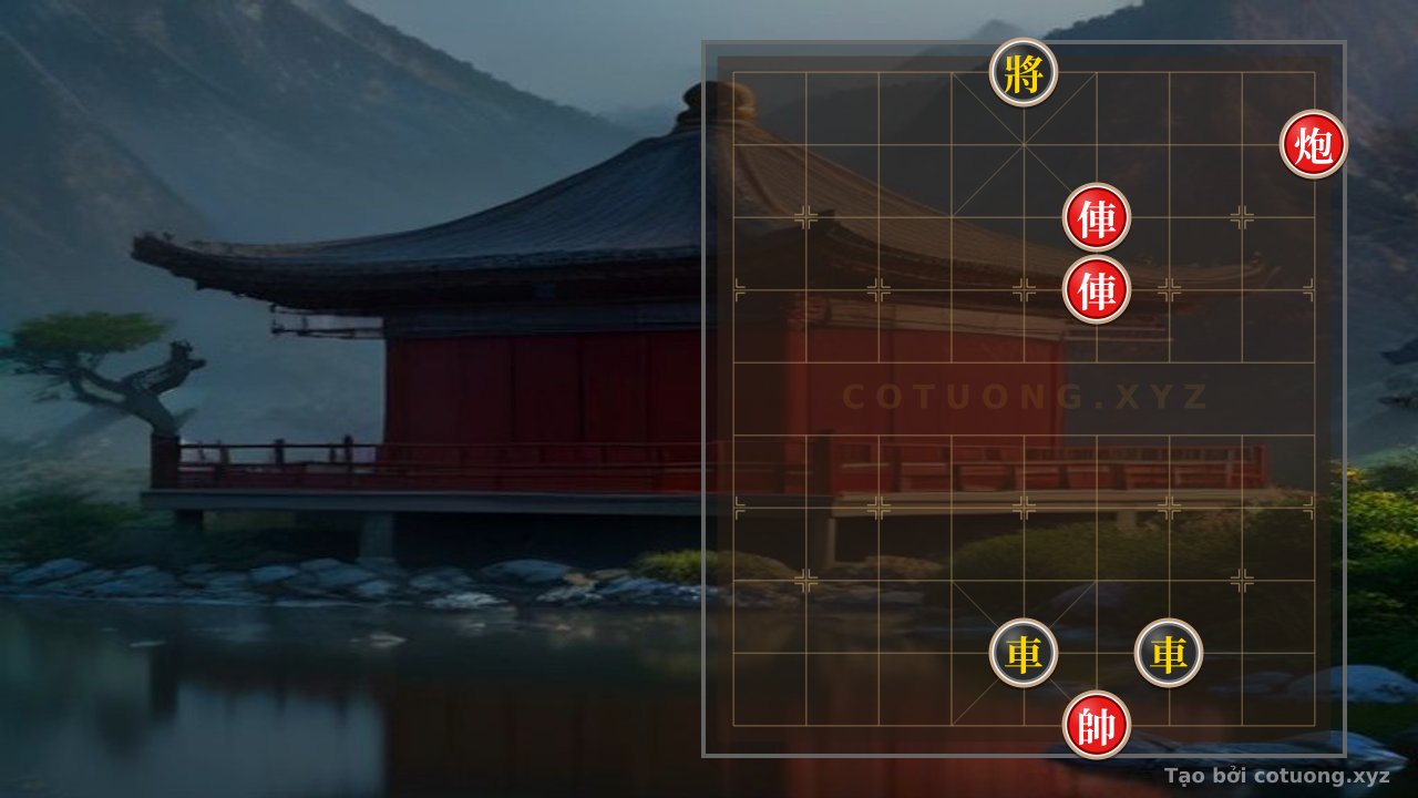 Thế cờ: The Mystery of Xiangqi: Red's Empty Cannon Trick to Expose the Black General, Combined with Rook and Horse to Create Chaos — Cờ Tướng Online