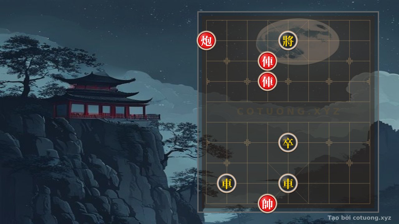 Thế cờ: The Secret to Navigating the Xiangqi River: When Two Red Chariots and a Cannon Defeat the Deadly Double Rooks and Pawns — Cờ Tướng Online