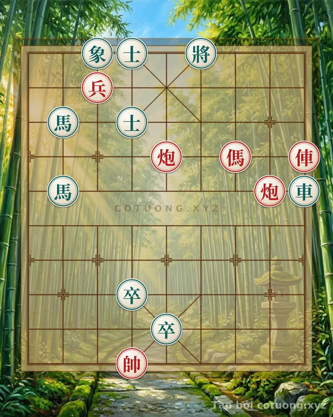 Thử Thách: Thế Cờ Tướng Đỏ Đánh Trái: 