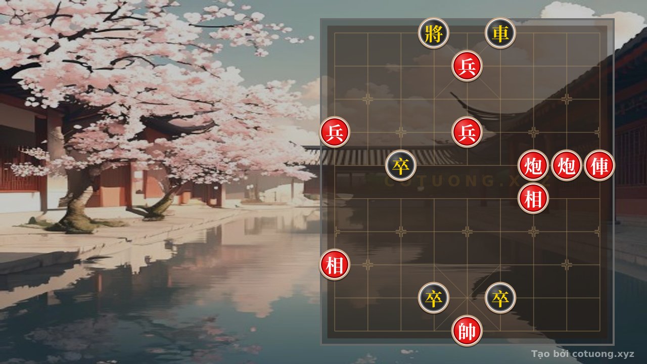 Thế cờ: Master Xiangqi Strategy: How the Red Rook and 2 Cannons Crush the Black 3 Pawns – The Unmissable Cannon-Snatching Maneuver — Cờ Tướng Online