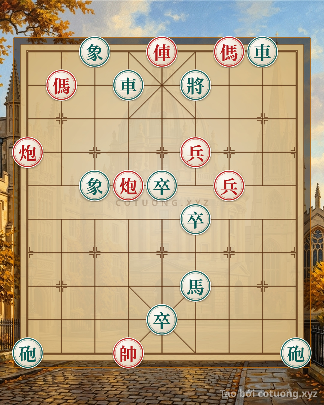Challenge: The Combined Strike - Xiangqi 360: Red Chariot on File 5 Rank 10 vs. Black Bishop on File 3 Rank 10 - Can you solve it?