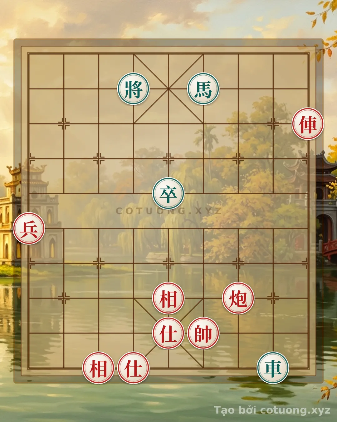 Thử Thách: Cờ Tướng: Xe Đỏ Thoái Lộ 1, Pháo Đỏ Sát Trọng - Chiến Thuật Đen Cần Cảnh Giác - Bạn có thể giải được?