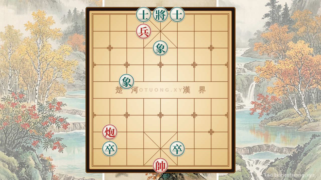 Thế cờ: Defensive Counterattack: Neutralizing Red's Killing Moves in the Double Horse Exchange Formation — Cờ Tướng Online