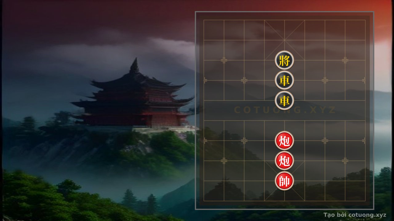 Thế cờ: Red's Grand Battle: Psychological Tactics to Defeat 2 Black Chariots in This Checkmate Position — Cờ Tướng Online