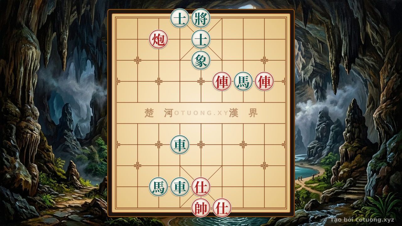 Thế cờ: The Mystery of the Empty Cannon: The Resilience of Black's Forces — Cờ Tướng Online