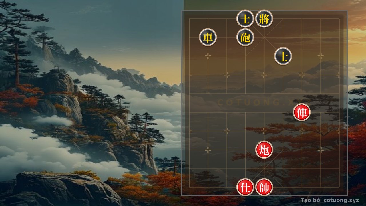 Thế cờ: Red's 'Empty Cannon' Trap: Is Black's Chariot on File 2 Rank 9 a 'God Killer'? — Cờ Tướng Online