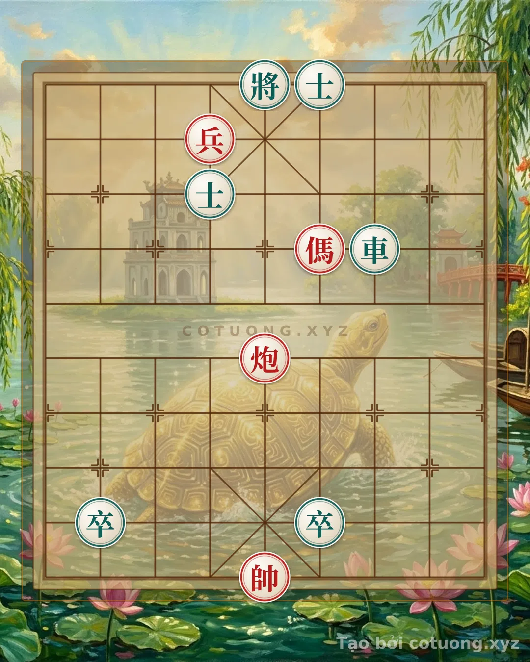 Thế cờ: Mastering the Dangerous Chessboard: Red Cannon Horse Chariot vs. Black Double Chariot Double Advisors - Chess Masterpiece #3c0b — Cờ Tướng Online