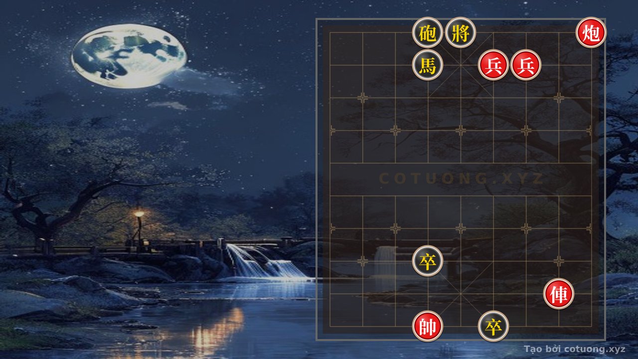 Thế cờ: Xiangqi: Red General's Tactical Breakthrough - The Art of Defeating the Black King in a Difficult Position — Cờ Tướng Online