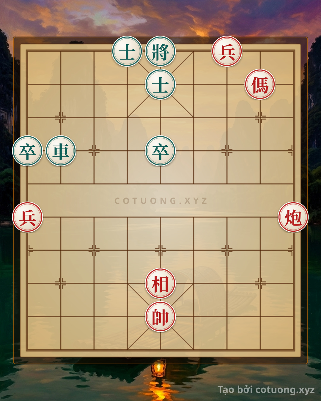 Challenge: Red General's Crushing Strategy: The 'Horse Piercing' Move Defeats the Black Chariot - Can you solve it?