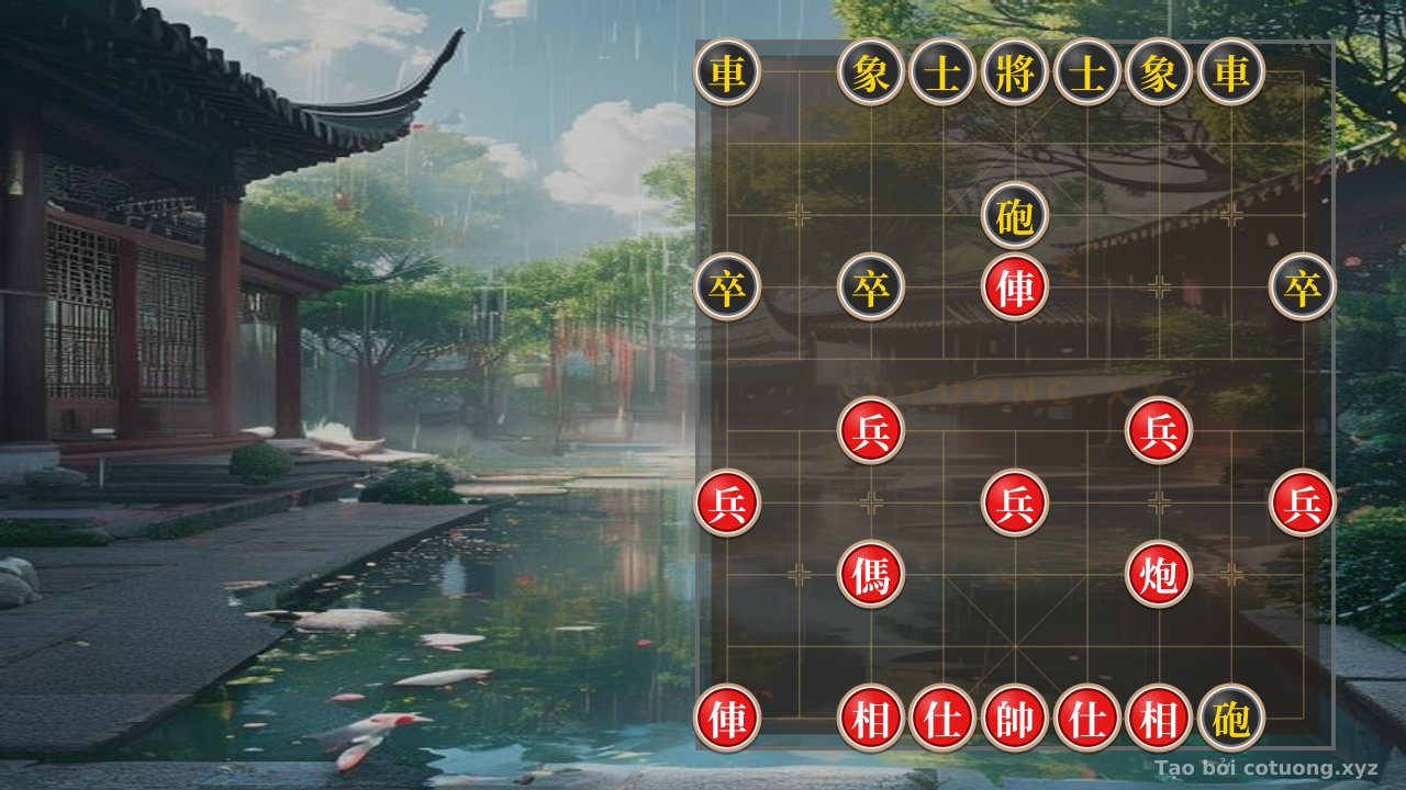 Thế cờ: Classic Checkmate Tactics: 2 Rooks, 2 Cannons, and 5 Pawns Crush 2 Rooks, 2 Cannons, and 3 Pawns - Xiangqi Masterpiece That Even AI Must Admire — Cờ Tướng Online