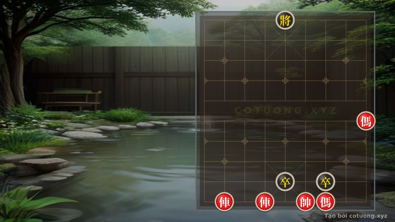 Thế cờ: Special Defense Tips: Neutralizing the Red's Double Rooks and Horses with Only Two Pawns — Cờ Tướng Online