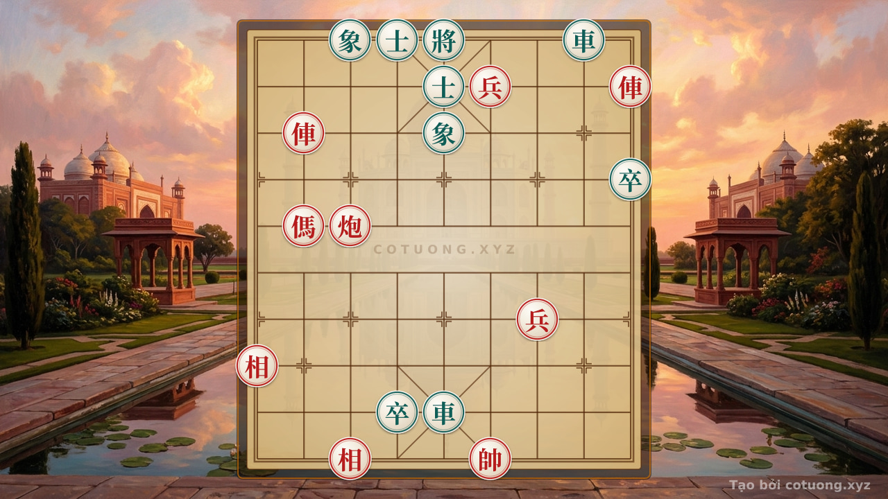 Thế cờ: The 'Black Chariot on File 5, Rank 2' Trap - The Red's Brilliant Move — Cờ Tướng Online