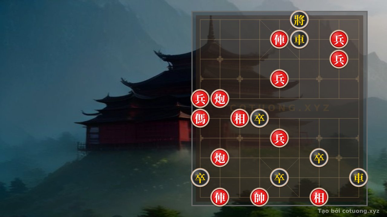Thế cờ: Xiangqi Pro Tips: Exploiting the Black Chariot on 6th Rank Strategy in a Difficult Position — Cờ Tướng Online