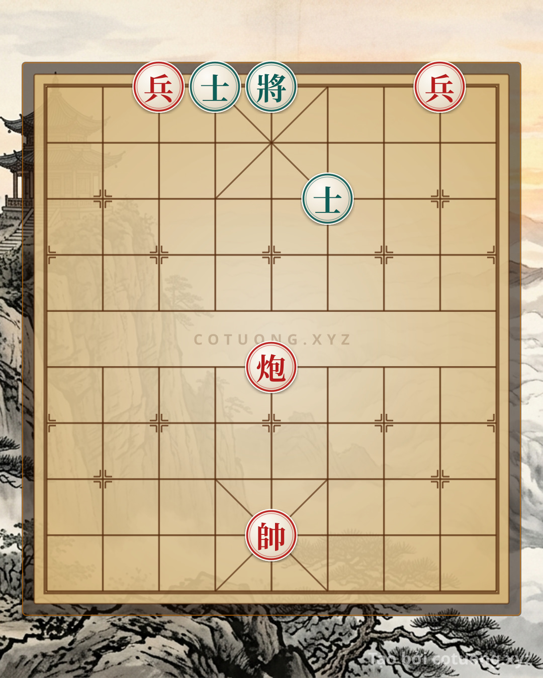 Challenge: Red General Chess: Cannon Empty, Black Advisor Exposed - Extremely Dangerous Tactics - Can you solve it?