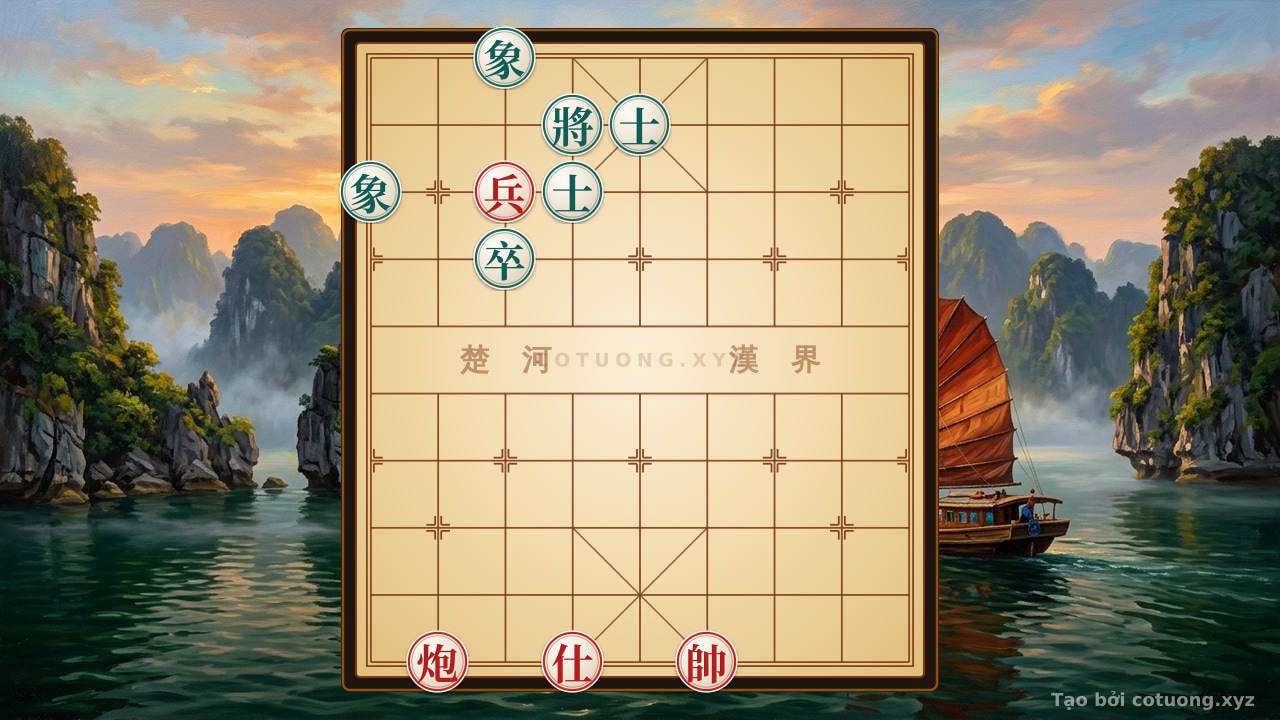 Thế cờ: Defensive Counterattack Strategy: Neutralizing the Red's Attack in the 'Black Bishop on File 3' Formation — Cờ Tướng Online