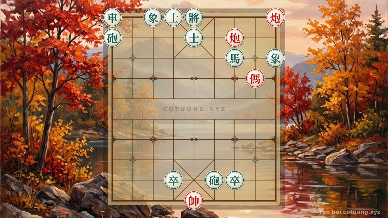 Thế cờ: Breaking the Lone Cannon Formation: Black Chariot on File 1 Rank 10 and Deadly Traps in Xiangqi — Cờ Tướng Online