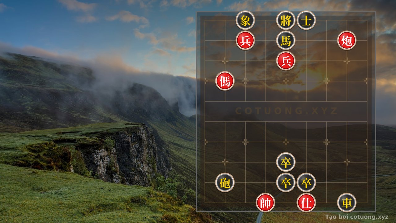 Thế cờ: Red General's Move on Row 6, Column 1 — Cờ Tướng Online