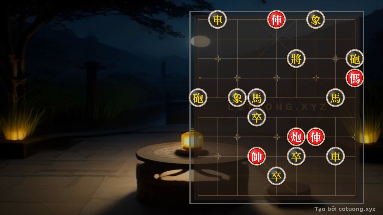 Thế cờ: Secret Tactics to Defeat the Double Black Horses Formation with Red Chariot - Xiangqi Strategies 2024 — Cờ Tướng Online