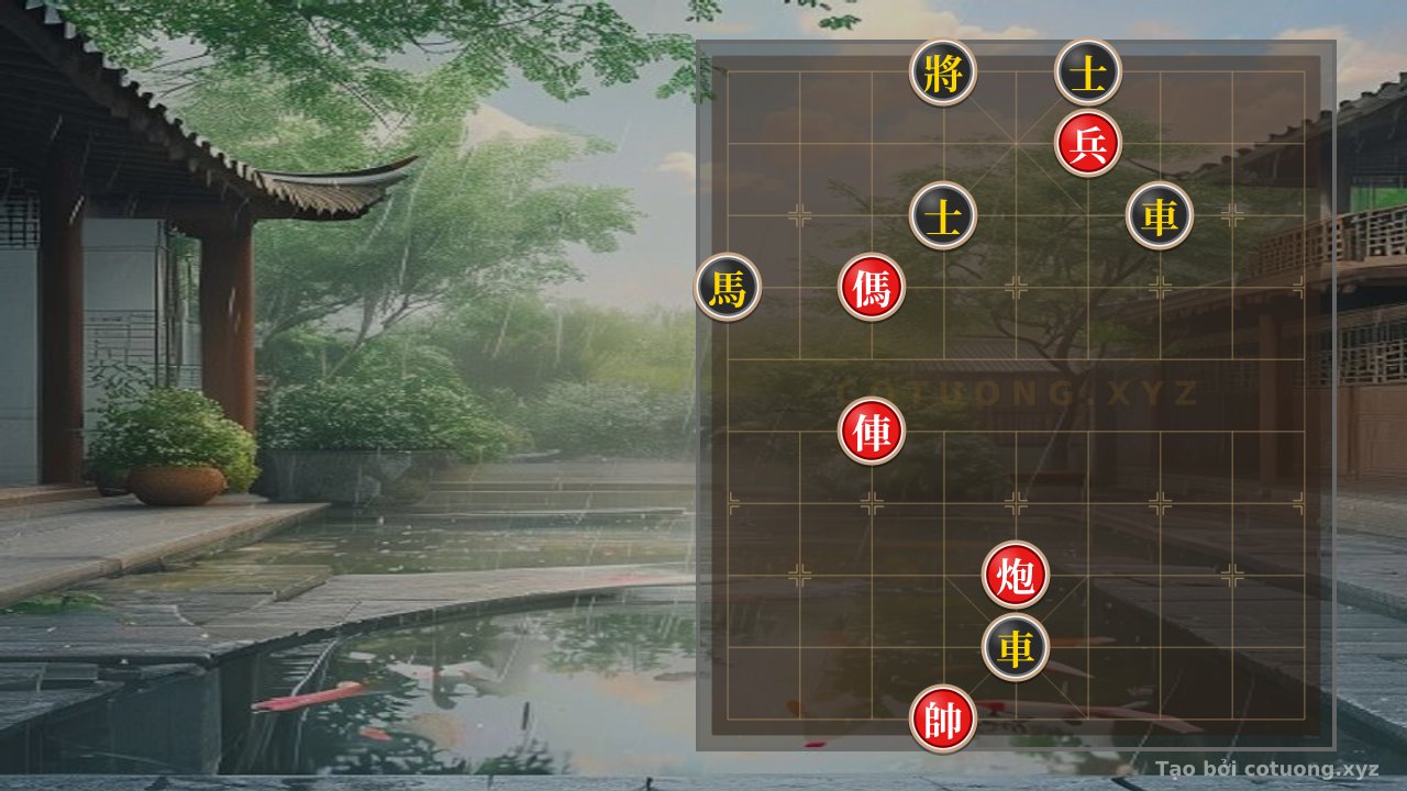Thế cờ: Super Difficult Xiangqi: Red's Strategy to Break Black's Double Horse Formation — Cờ Tướng Online