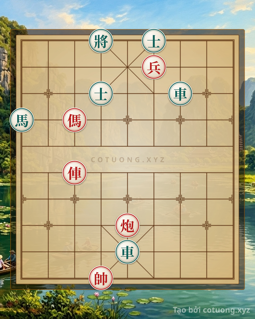Challenge: Super Difficult Xiangqi: Red's Strategy to Break Black's Double Horse Formation - Can you solve it?
