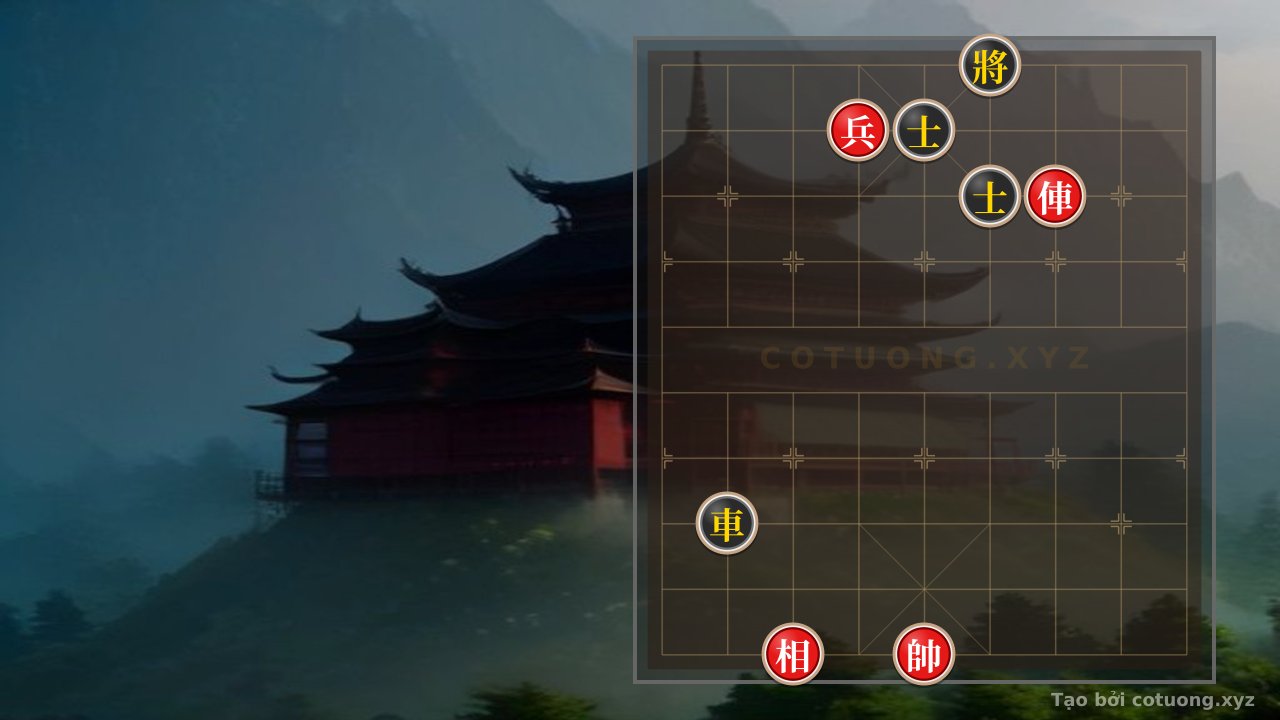 Thế cờ: Red Pawn 'Kicks' Black Advisor: Brutal Tactics in Xiangqi — Cờ Tướng Online