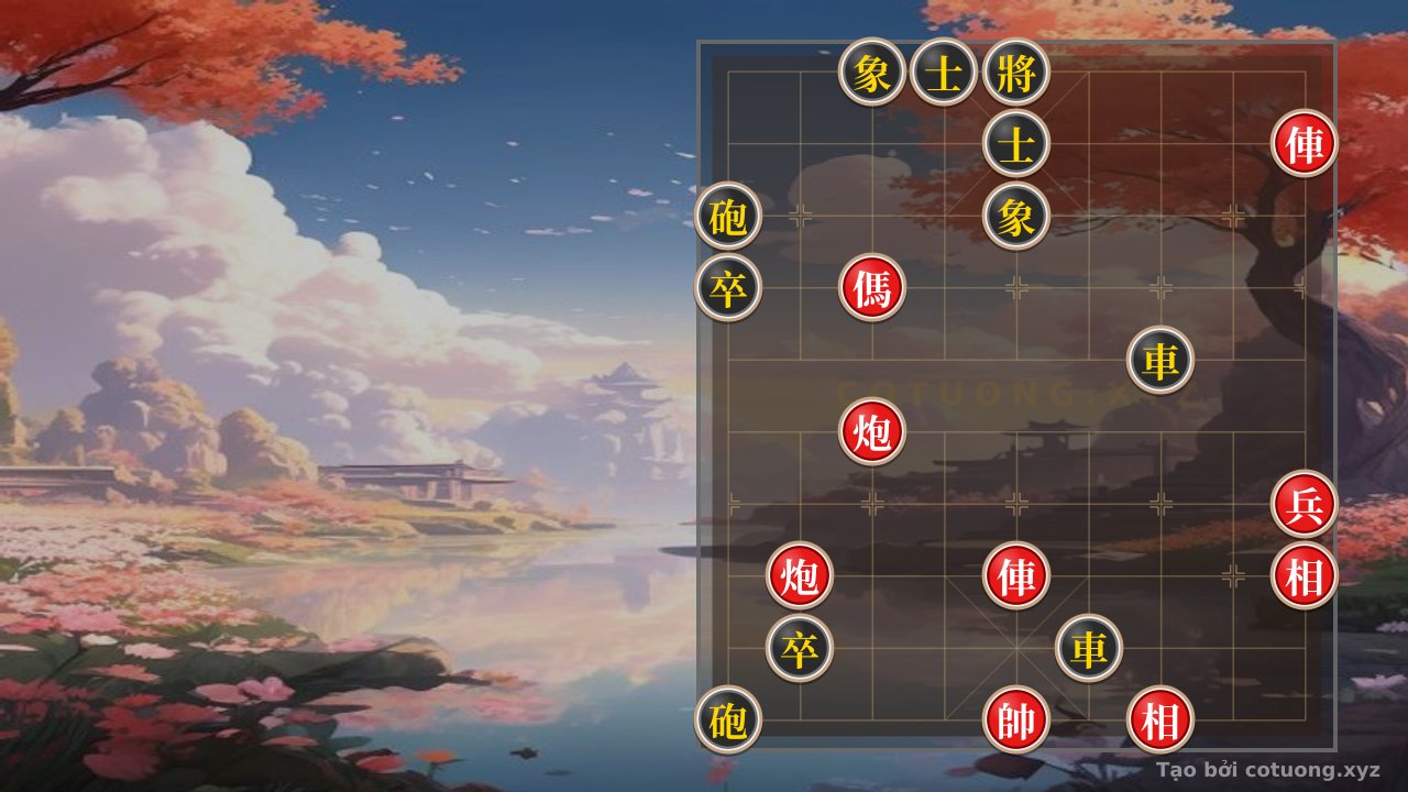 Thế cờ: Xiangqi Masterpiece: Red Cannon Double Attack, Chariot-Horse Combo Annihilation - 'Double Horse-Cannon' Strategy — Cờ Tướng Online