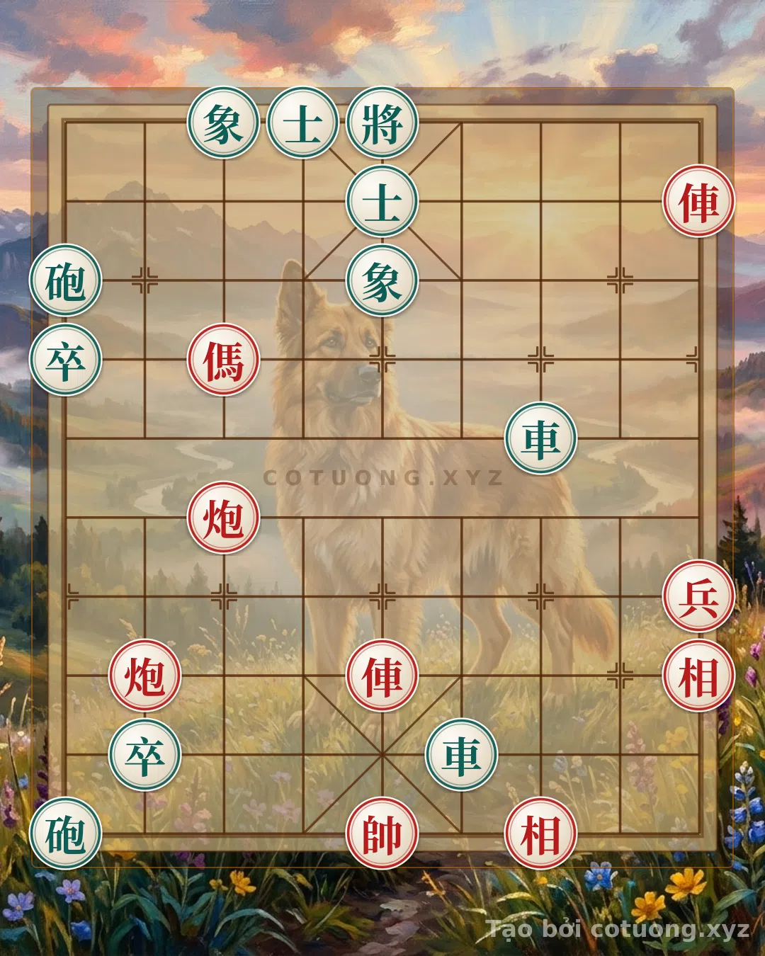 Challenge: Xiangqi Masterpiece: Red Cannon Double Attack, Chariot-Horse Combo Annihilation - 'Double Horse-Cannon' Strategy - Can you solve it?