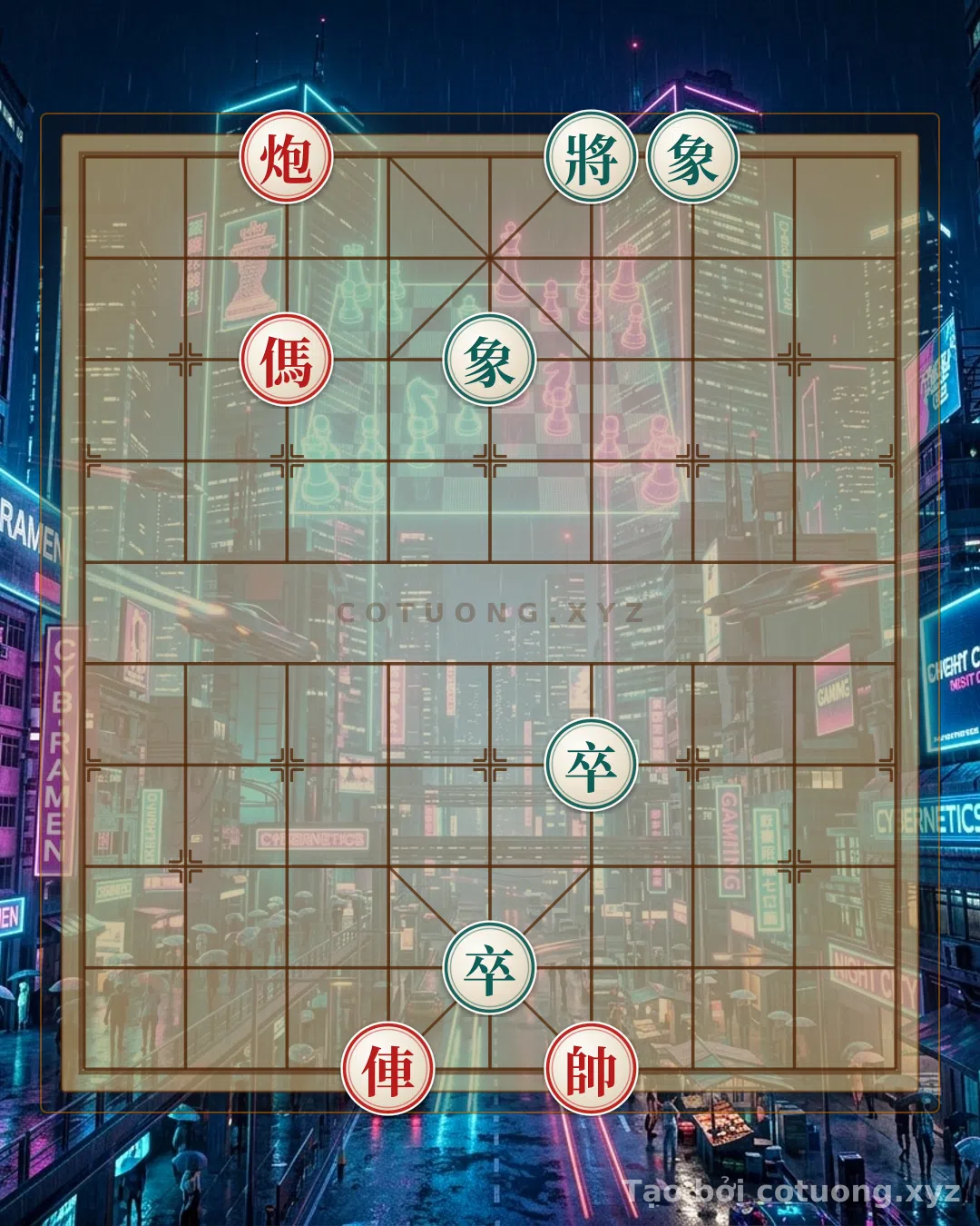 Thế cờ: The Hidden Secrets of Xiangqi: The Red Cannon's 7th File and the Defender's Patience — Cờ Tướng Online