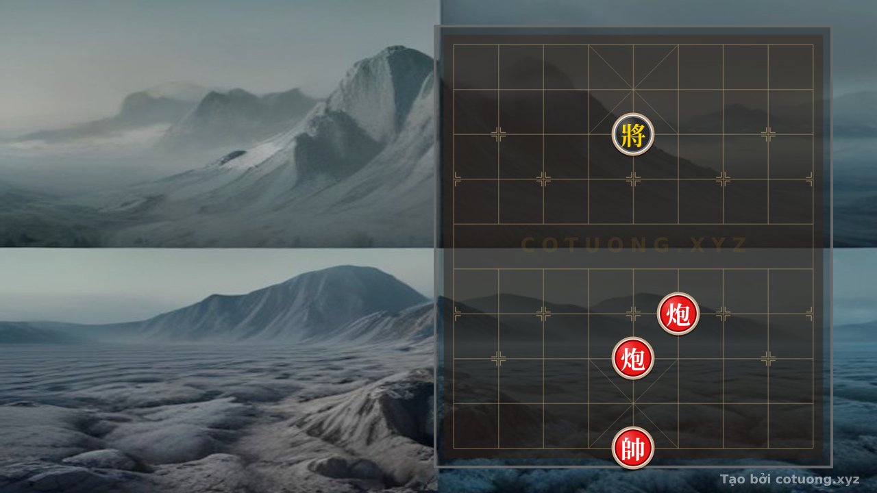 Thế cờ: Red Cannon Under Siege: How to Win in the Black General's Lonely Situation — Cờ Tướng Online