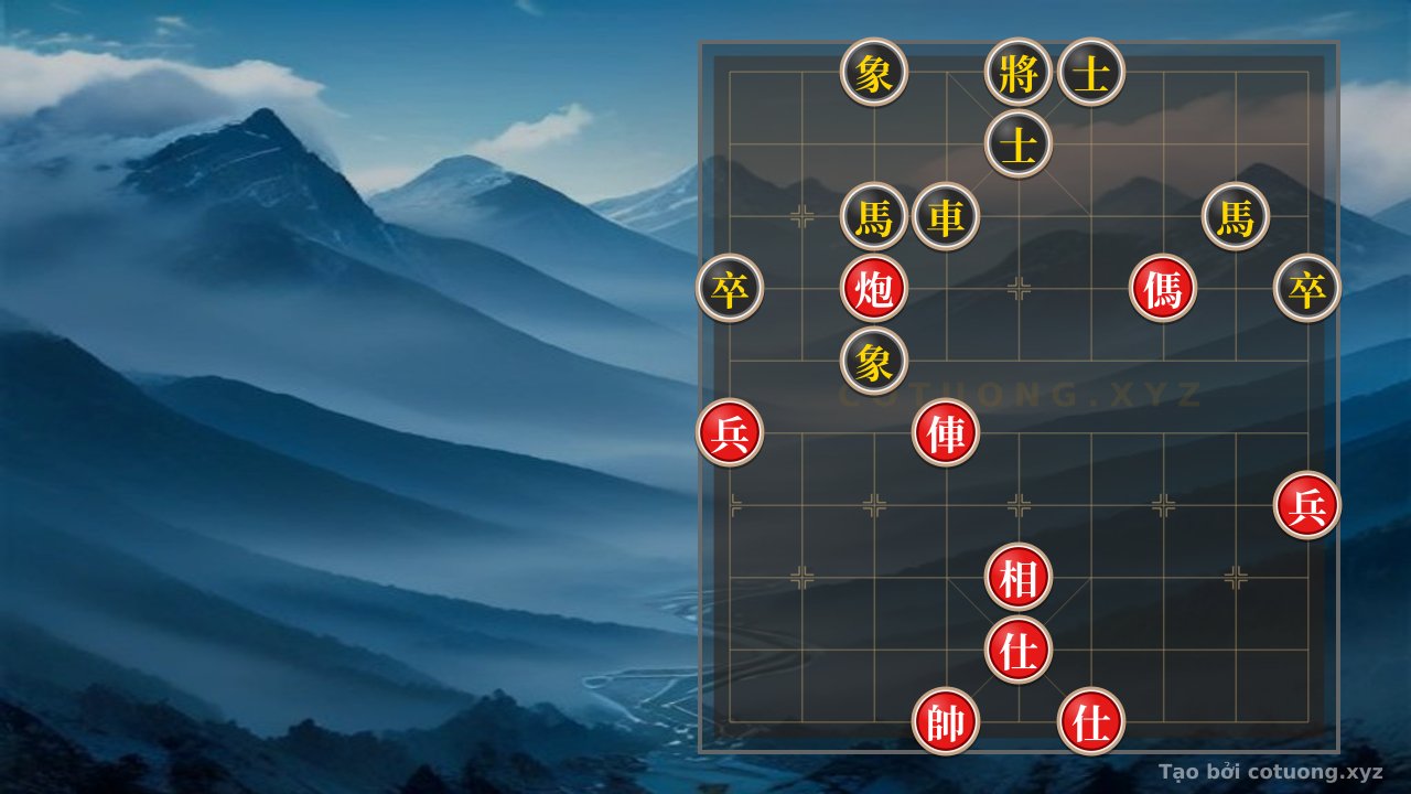Thế cờ: Xiangqi: Double Horse Legs Trap - Black Defense Strategy — Cờ Tướng Online