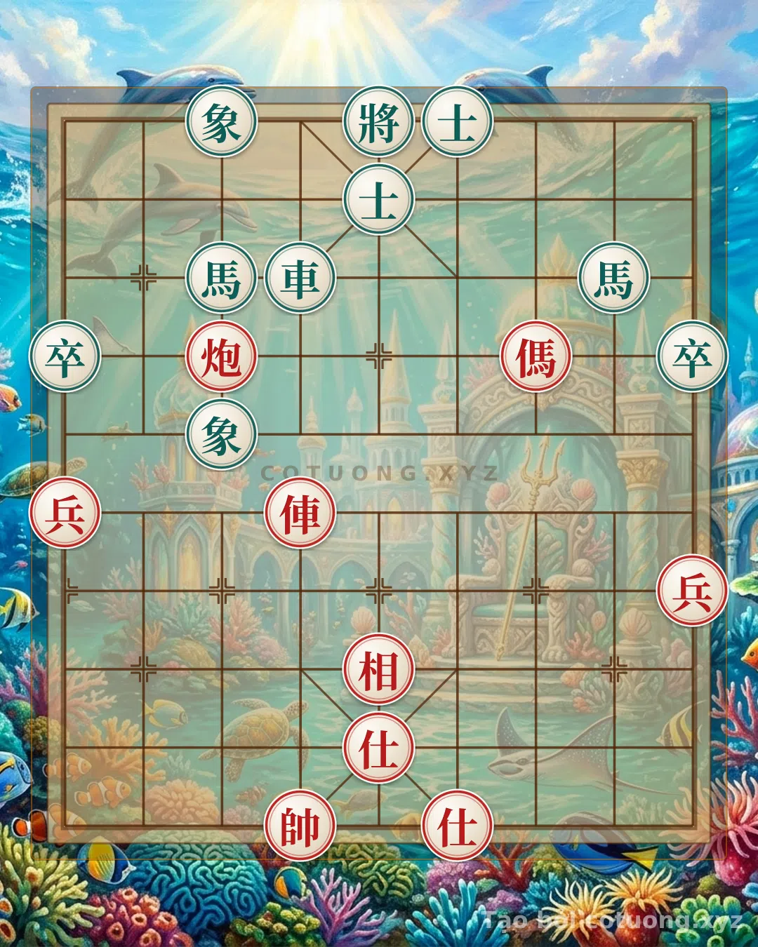 Challenge: Xiangqi: Double Horse Legs Trap - Black Defense Strategy - Can you solve it?