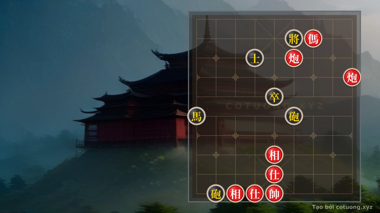 Thế cờ: Xiangqi: When the Red Horse and Cannon Dance on the Blade of Doom - The One-Move Checkmate Against the Black General — Cờ Tướng Online