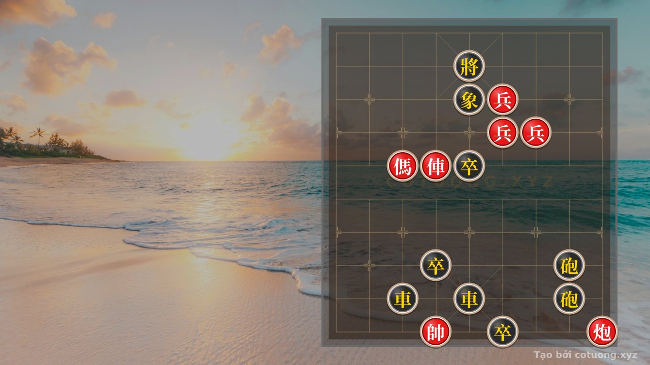 Thế cờ: The Ultimate Xiangqi Trap: How Red's 3 Pawns, Horse, Chariot, and Cannon Crush Black's 2 Chariots and 2 Cannons - A Trap Even AI Masters Fall For — Cờ Tướng Online