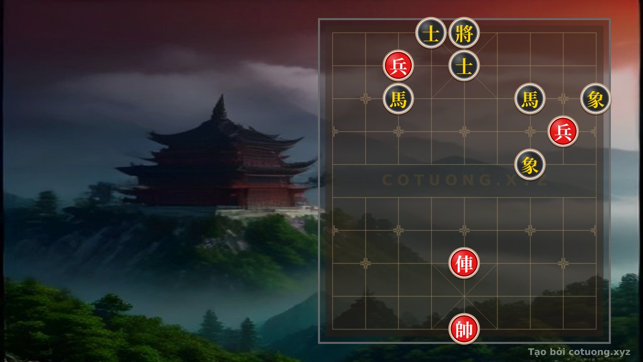 Thế cờ: The Secret of the Two Black Horses: The Decisive Defensive Tactics — Cờ Tướng Online