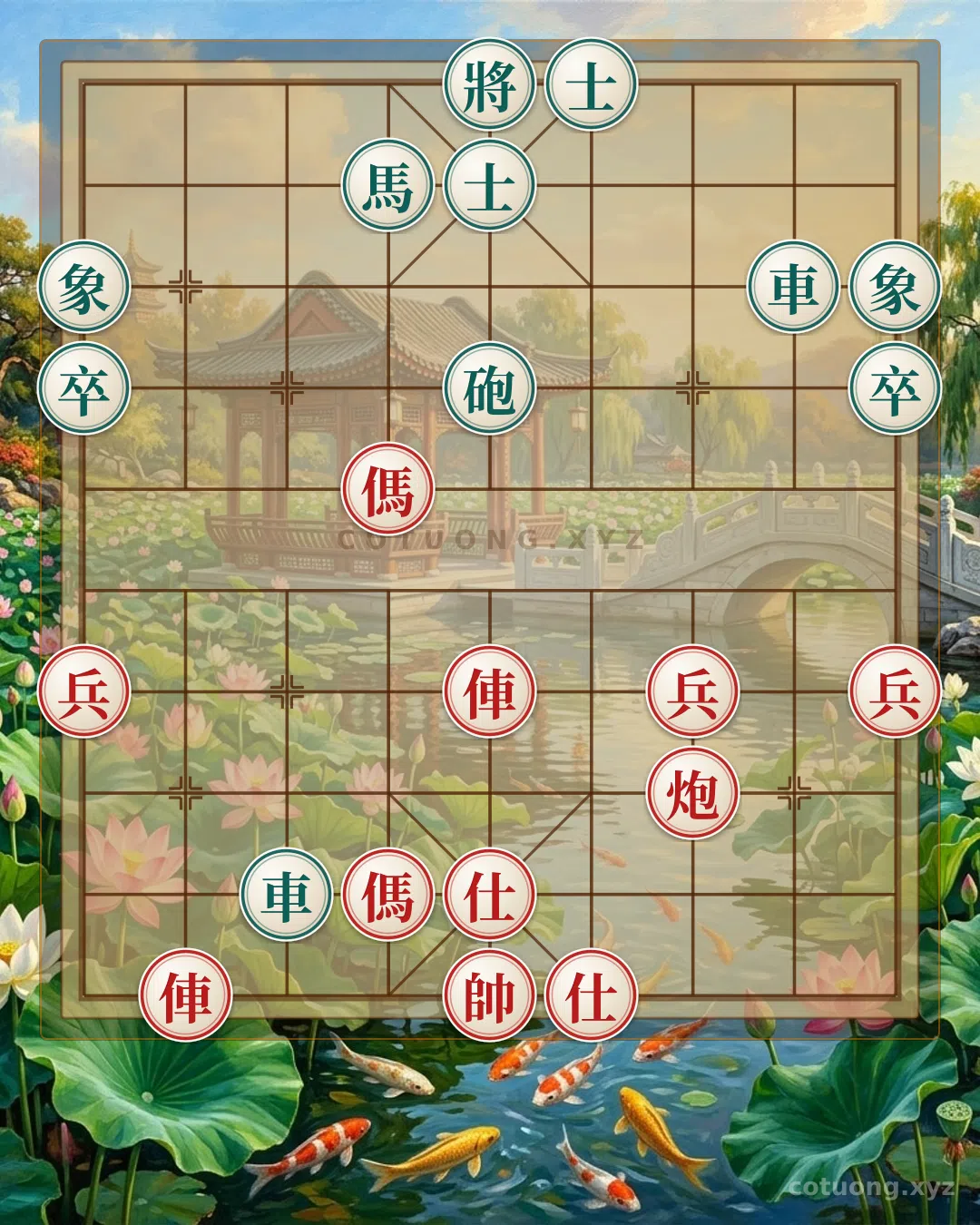 Thế cờ: Xiangqi Strategy: Double Horse Exchange, Cannon Threat - The Ultimate Attacking Secrets in Chinese Chess — Cờ Tướng Online