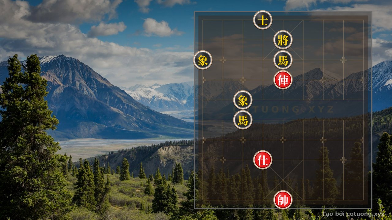 Thế cờ: Speed Checkmate: Red's Strategy Defeats Black's Double Horses in 5 Moves — Cờ Tướng Online