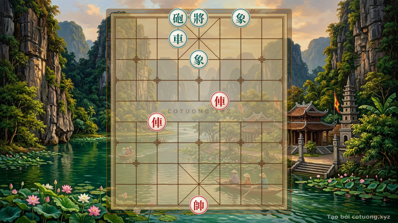 Thế cờ: Xiangqi (Chinese Chess) Strategy: Red Rook's Close Approach, Black General's Dilemma - Peak Offensive Tactics — Cờ Tướng Online