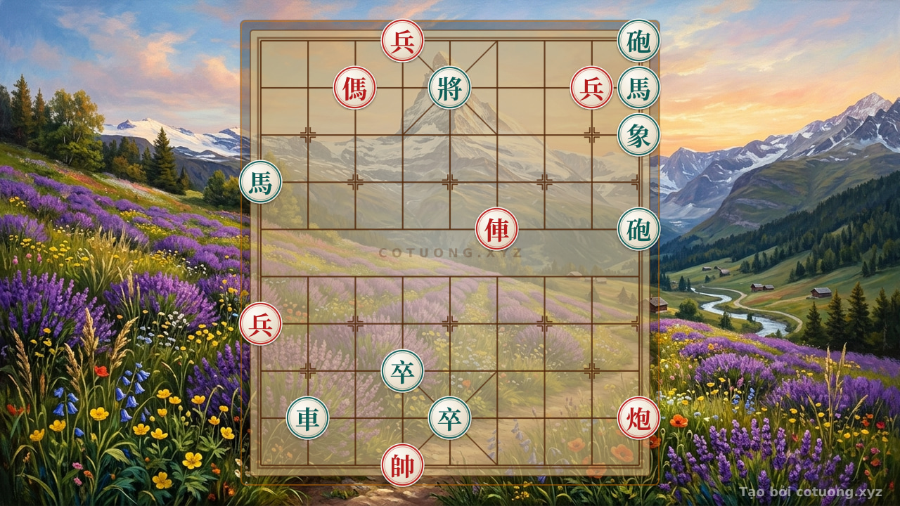 Thế cờ: The Classic Xiangqi Trap: Rook Cannon Horse 3 Pawns vs. Rook 2 Cannons 2 Horses 2 Pawns Elephant - Are You Bold Enough to Challenge? — Cờ Tướng Online