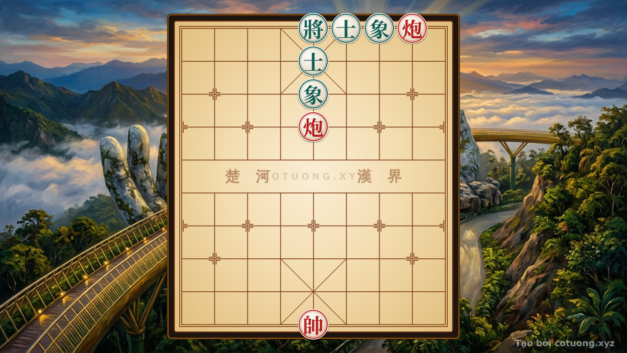 Thế cờ: Hidden Chess Strategy: Reveal the Killer Move, Black's Advisor Falls, Who Dares to Block? — Cờ Tướng Online