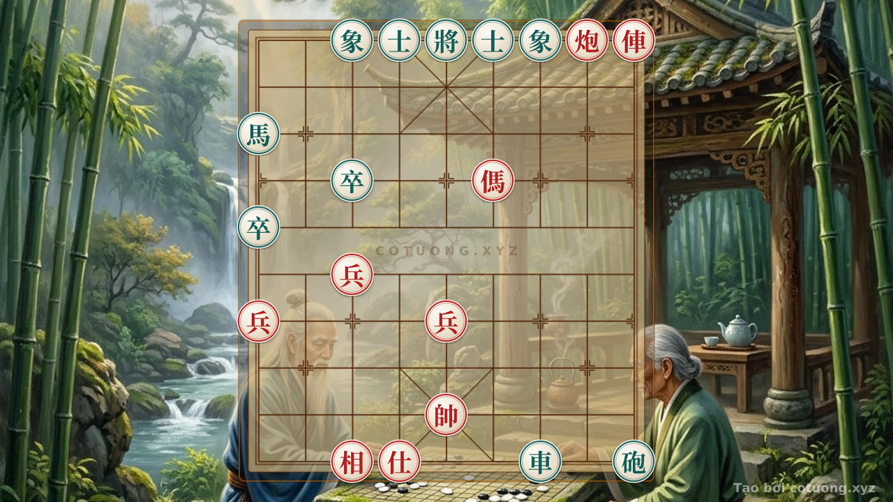 Thế cờ: Xiangqi Pro Tips: When Red's Rook-Cannon-Horse 3 Pawns Face Black's Rook-Cannon-Horse 2 Pawns - The Battle of Strength and Patience — Cờ Tướng Online