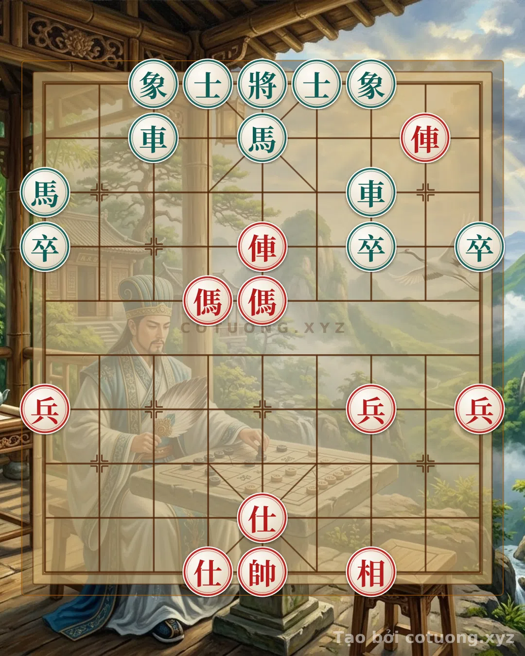 Challenge: Xiangqi: Duel of the Twin Horses - Any Strategy Sorcerer - Can you solve it?
