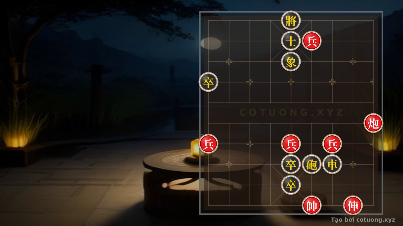 Thế cờ: The Classic Trick: How to Counter the 4-Piece Rook-Cannon Checkmate Against the Black General in a Pinch — Cờ Tướng Online
