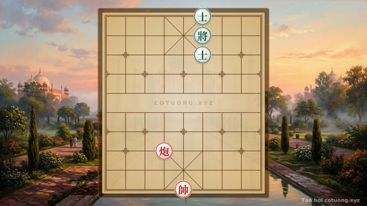Thế cờ: Red Cannon vs Black General: Level 1/10 Xiangqi Battle — Cờ Tướng Online