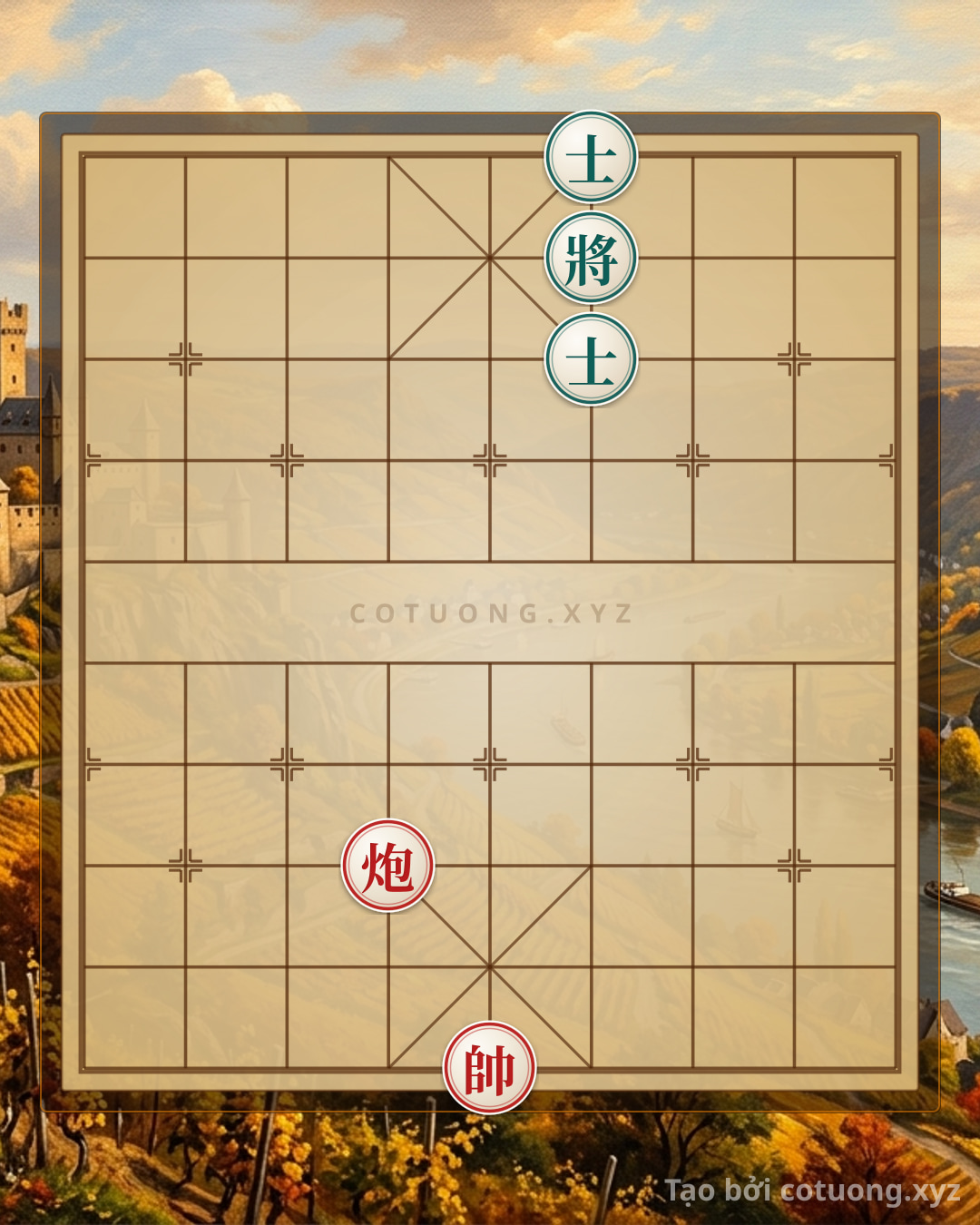 Challenge: Red Cannon vs Black General: Level 1/10 Xiangqi Battle - Can you solve it?