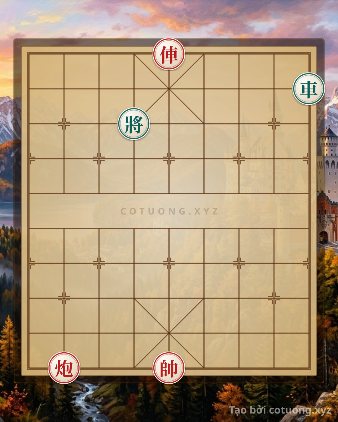 Thế cờ: Red Rook at File 5, Rank 10: An Immortal Strategy for Black — Cờ Tướng Online