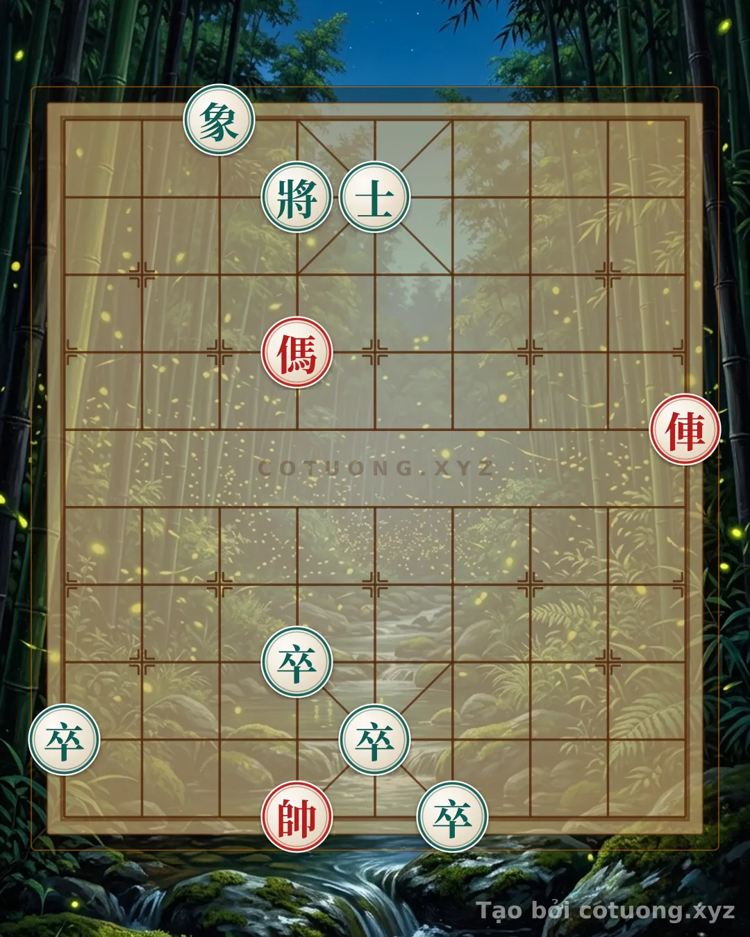 Thế cờ: Decoding the Xiangqi Position: Chariot and Horse Clash with 4 Pawns, Elephants, and Advisors - Extremely Deep — Cờ Tướng Online