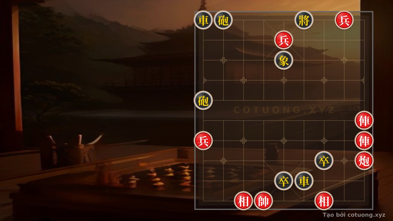 Thế cờ: The Divine Counterattack: Flipping the 2 Rooks and Cannon vs. 3 Pawns in a Close Range — Cờ Tướng Online