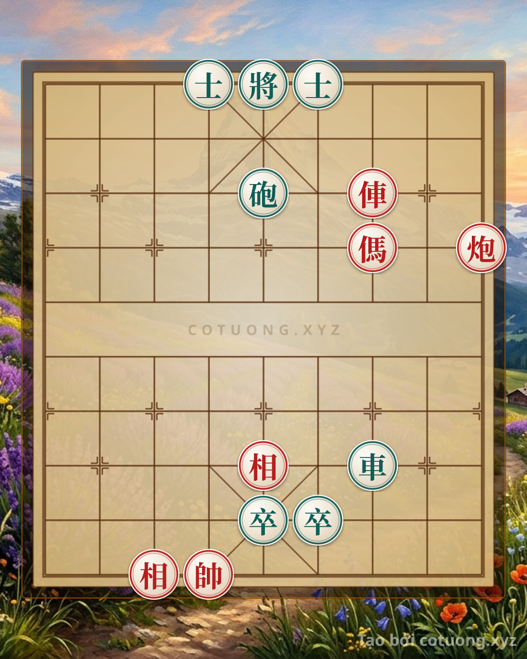 Challenge: Red General Chess: Rook Straight Rush, Cannon Empty Shot - Fastest Checkmate Tactics - Can you solve it?