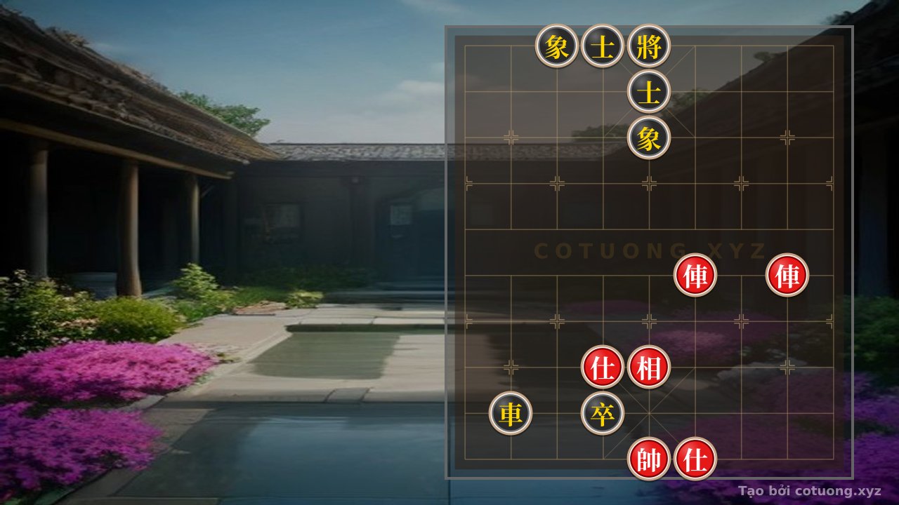 Thế cờ: The Perilous Xiangqi Battle: A Clash Between Two Red Chariots and the Black's Defensive Formation - Supreme Tactics Under Pressure — Cờ Tướng Online