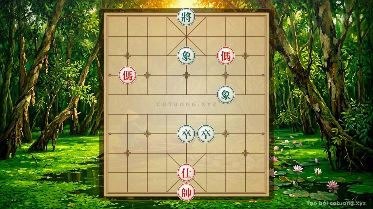 Thế cờ: Super Difficult Xiangqi: The Double Red Horse Trap and How Black Can Counter — Cờ Tướng Online